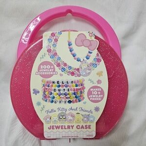 New Hello Kitty and Friends Jewelry Case 200+ Accessories Kawaii Stickers